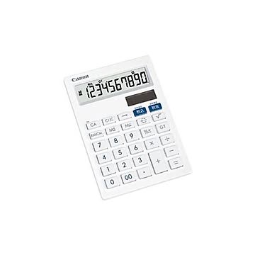 （まとめ）キヤノン 抗菌卓上電卓 LS-101T【×10セット】