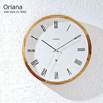 壁掛け時計 おしゃれ 時計 壁掛け 北欧 掛け時計 木製 オリアナ Oriana CL-4060  モダン レトロ リビング ダイニング かわいい ナチュラル ウォールクロック リビング ダイニング 