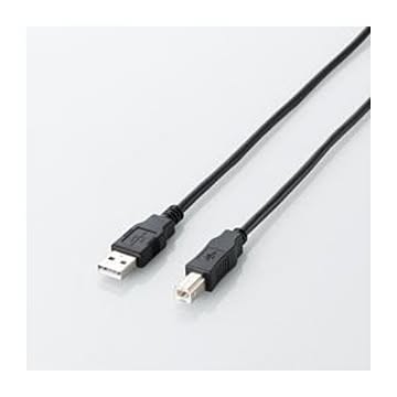 (まとめ)エレコム エコUSB2.0ケーブル(A-Bタイプ) U2C-JB05BK【×10セット】