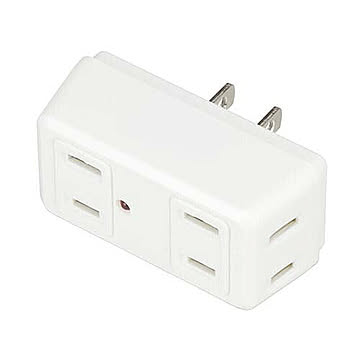 YAZAWA 雷ガード付4個口クワトロタップ Y02QK400WH 管理No. 4966307284313