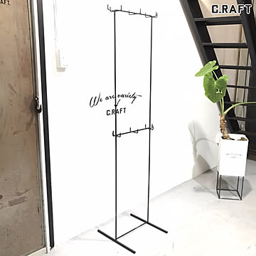 アイアンラック　洋服掛け　カバン掛け　帽子掛け　掃除用具掛け　多用途　インダストリアル　おしゃれ雑貨　アメリカン雑貨