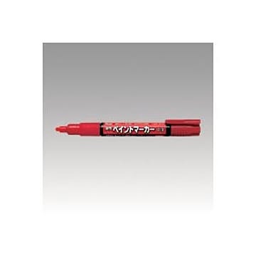 （まとめ） ぺんてる 油性ペイントマーカー 中字（3.0mm） MMP20-B 赤 1本入 【×10セット】