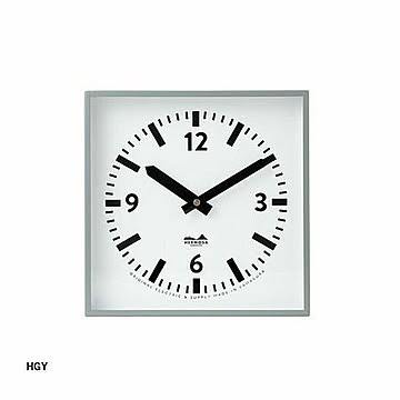 HK SQUARE CLOCK スクエアクロック HK-002 スイープムーブメント/掛け時計/掛時計/置時計/ウォールクロック