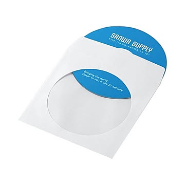まとめサンワサプライDVD・CDペーパースリーブケース ホワイト FCD-PS50WN 1パック50枚×10セット