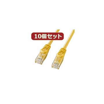 10個セットサンワサプライ カテゴリ6UTPLANケーブル LA-Y6-03YX10