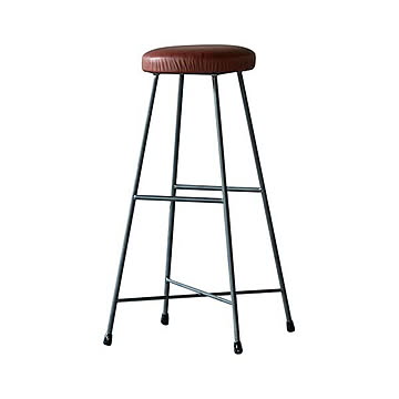 SIKAKU シカク SK STOOL HIGH エスケースツール ハイ 11406 / 11407 イス 椅子 いす レザー 本革座面 クロカワ鉄