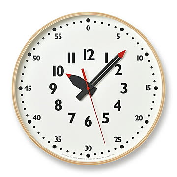 fun pun clock ふんぷんくろっく　YD14-08L メトロポリタンギャラリー Lemnos