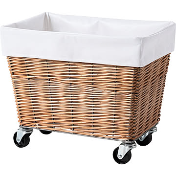 【BRID/ブリッド】WILLOW LAUNDRY BASKET with CASTER 28L　ウィローランドリーバスケットキャスター付き