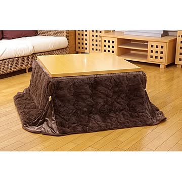 薄掛け こたつ布団 単品 ブラウン 180×220cm 保温性 保湿性 フィラメント素材 コンパクト収納 省スペース 〔リビング〕