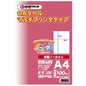 ジョインテックス OAマルチラベル 全面 100枚*5冊 A235J-5