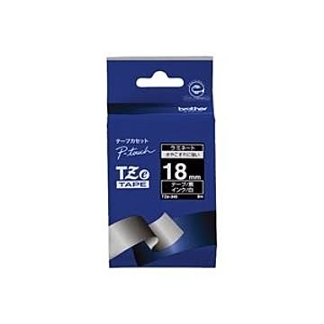(業務用30セット) brother ブラザー工業 文字テープ/ラベルプリンター用テープ 【幅：18mm】 TZe-345 黒に白文字