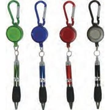 リール付ボールペン 色アソート【12個セット】 003-01