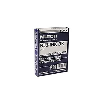 (業務用3セット) 【純正品】 MUTOH ムトー インクカートリッジ 【RJ3-INK-BK ブラック】