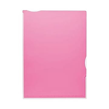 （まとめ）TANOSEE 超丈夫なマチ付クリアホルダー タフレル A4タテ ピンク 1セット（20枚：5枚×4パック）【×5セット】