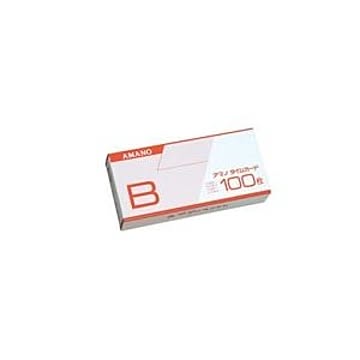 （まとめ）アマノ 標準タイムカードB 100枚入 【×3セット】