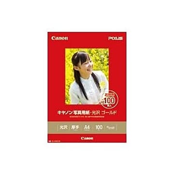キャノン（Canon）写真用紙・光沢 ゴールド A4 100枚 GL-101A4100 2310B014