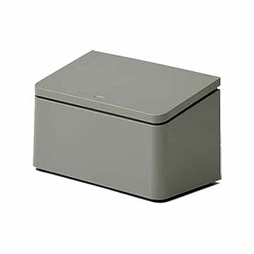 ideaco イデアコ TUBELOR flat rectangle チューブラー フラット レクタングル 1.8L フタ付き キッチン卓上用ゴミ箱 生ごみ用ゴミ箱 ごみ箱 キッチン用 台所用 洗面用