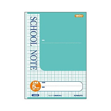 （まとめ） キョクトウ・アソシエイツ 方眼ノート・英習罫ノート・漢字練習罫ノート スクールノート LM5GG 緑 1冊入 【×10セット】