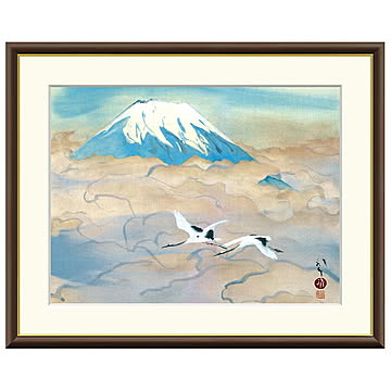 額絵 舞鶴図 川端龍子 42x34cm 三幸