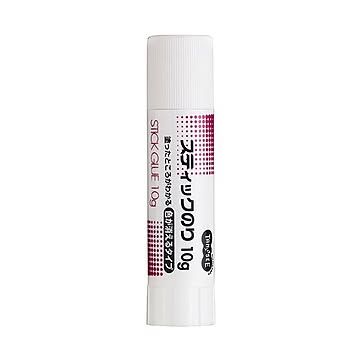 (まとめ) TANOSEE スティックのり色が消えるタイプ 10g 1本  【×100セット】