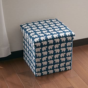 シロクマ 座ってしまえて畳める便利ボックス