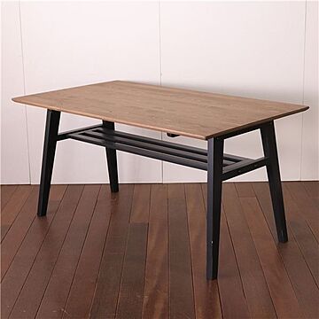 組立品 木製ダイニングテーブル 幅140cm ブラック