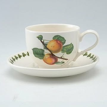 ポートメリオン　ポモナ　ティーカップ&ソーサー　アプリコット　Roman Apricot　洋食器　イギリス　ボタニック