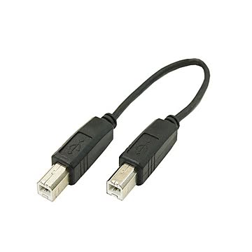 (まとめ)変換名人 USBケーブル20cm B(オス) to B(オス) USBBA-BA20×10セット