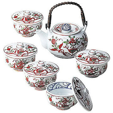 光玉窯 古伊万里写し絵番茶器揃 管理No. 4948545274103