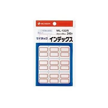 (業務用200セット) ニチバン マイタックインデックス ML-132R 中 赤