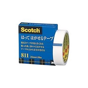 （まとめ）スリーエム 3M メンディングテープ 811-3-24 24mm×30m【×5セット】
