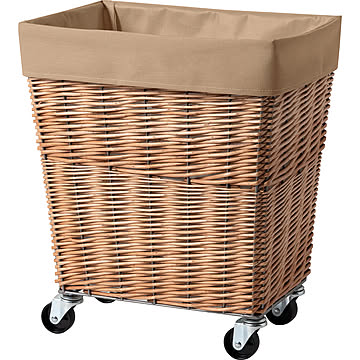 【BRID/ブリッド】WILLOW LAUNDRY BASKET with CASTER 34L　ウィローランドリーバスケットキャスター付き