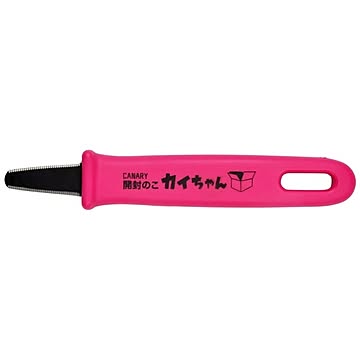 （まとめ）CANARY 開封のこ カイちゃん(カッターナイフ/段ボール開封専用ツール) フッ素加工 DC-130F ピンク〔業務用/家庭用〕【×50セット】
