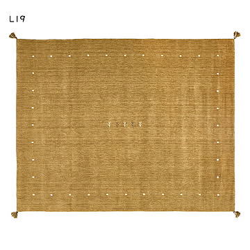 ギャッベ ラグ LORRI BUFF インド製 長方形 200x250cm 萩原