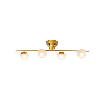 INTERFORM インターフォルム Poiret ポワレ シーリングライト (白熱球付属) LT-4420 シーリングランプ LED球対応 天井照明 E17 60W×4灯
