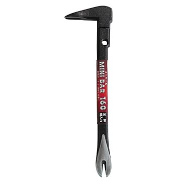 (業務用5個セット) H＆H ミニバール/梃子 【全長：160mm】 全体焼入れ HMB-160 〔DIY用品/大工道具〕