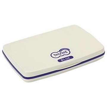 （まとめ） TANOSEE スタンプ台 中形 藍色 1個 【×5セット】