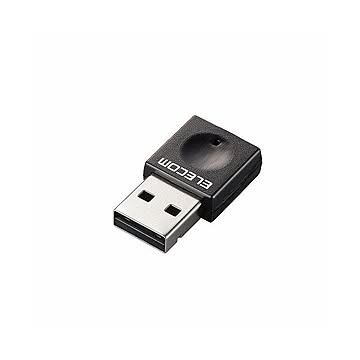 （まとめ）エレコム 300Mbps USB無線小型LANアダプタ WDC-300SU2SBK×2セット