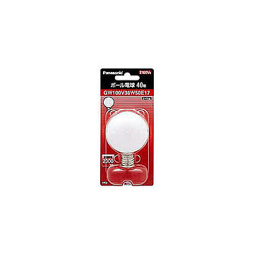 25個セット Panasonic ボール電球40W形ホワイト GW100V36W50E17X25 管理No. 4589453406608