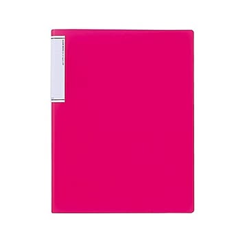 （まとめ） LIHIT LAB TEFFA クリヤーブック（スリムタイプ） A4タテ型 20ポケット 赤 【×20セット】