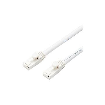（まとめ）エレコム LANケーブルCat6A 3m 白 LD-GPAT／WH3／RS【×3セット】