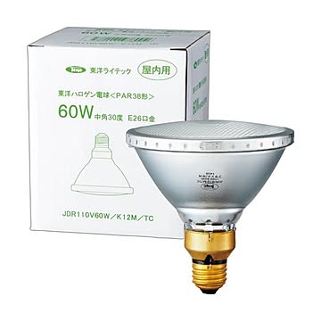 まとめ 東洋ライテック PAR形ハロゲンランプ60W形 E26口金 中角 JDR110V60W/K12M/TC 1個 ×10セット