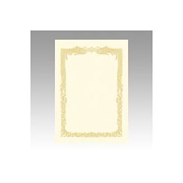 （まとめ） OA賞状用紙 クリーム賞状用紙・横書き 10-1058 10枚入 【×5セット】