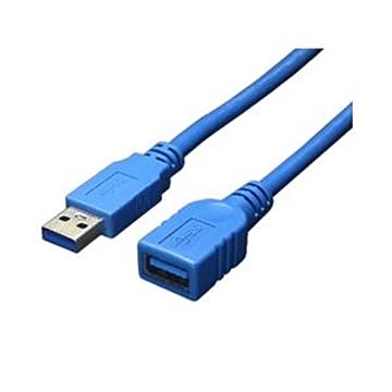 (まとめ)変換名人 USB3.0ケーブル 延長3.0m USB3-AAB30【×5セット】