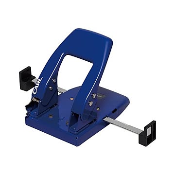 （まとめ） カール事務器 2穴パンチ ブルー SD-W50-B 【×3セット】