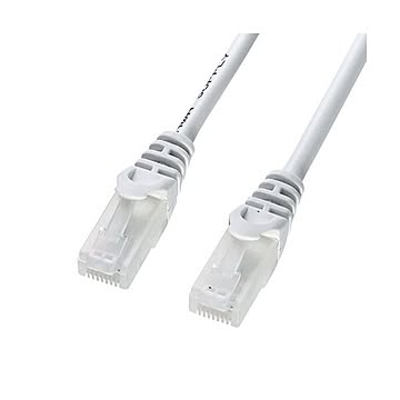 まとめサンワサプライ ツメ折れ防止CAT5eLANケーブル ホワイト 1.0m LA-Y5TS-01 1本×10セット