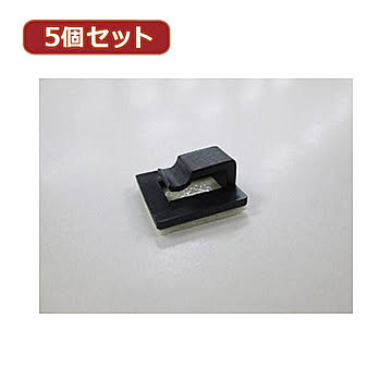 YAZAWA ケーブルホルダー 5個セット 黒 10個入 FCB2KX5