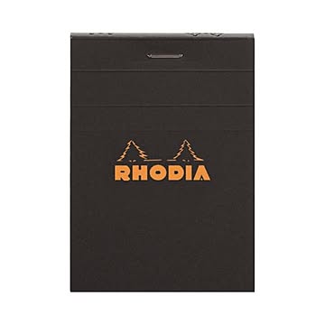 (まとめ) ロディア ブロックロディア No.11105×74mm 5mm方眼 黒 80枚 cf112009 1冊  【×50セット】