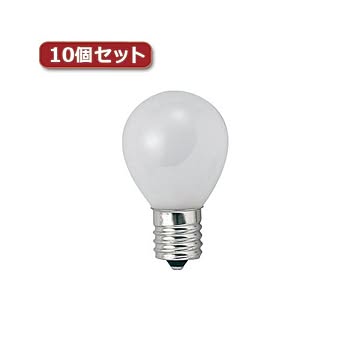 （まとめ）YAZAWA ミニランプ S35 E17 10W フロスト10個セット S351710FX10【×3セット】