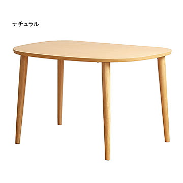 テーブル 組立式 半円形 ダイニングテーブル IW-431 幅115x奥行85x高さ70cm 岩附